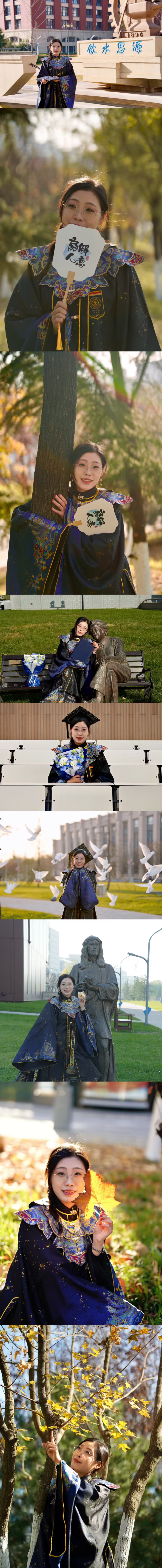 Graduation portraits on campus